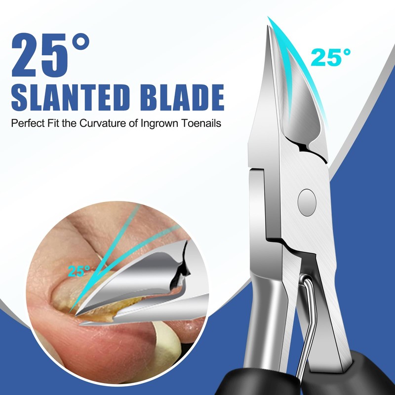 Toenail Clippers for Seniors Thick Toenails, Large Wide Opening Toe