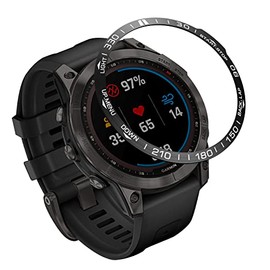 AISPORTS Bezel Styling Compatible for Garmin Fenix 7 Bezel Ring Adhesive Cover Anti Scratch Protection Stainless Steel Metal Bezel Loop Dial Frame Circle Protective Case Cover for Garmin Fenix 7