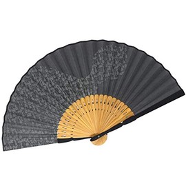 Fashionable kimono Iroha Hand Fan, Inden Style Small Pattern, Men's, 8.7 inches (22 cm), Cloth Fan (433: Gourd), 433: Gourd, Free size