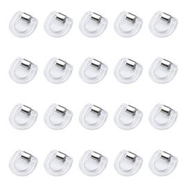 UFURMATE 20Pcs Curtain Clips for Adjusting Length Multi-Purpose Curtain Shortening Tool Strong Invisible Hem Holder No Sew Shorten Solution (Transparent)