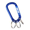 Three Ring Key Chain Carabiner KP-419 Convenient 3-Ring Wave Gear