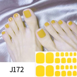 8 Sheets Gel Nail Strips 3D Glitter Gel Toe Nail Stickers Crystal Foils Full Nail Wrap Self Adhesive Solid Color Gel Nail Polish Strips Nail Art Supplies No Uv Light for Salon DIY Toe Manicure Tips