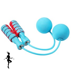 Cuerda de saltar inalámbrica para fitness con cuerda de saltar para interiores sin cuerda, para hombres, mujeres y niños, cuerda de alta velocidad par