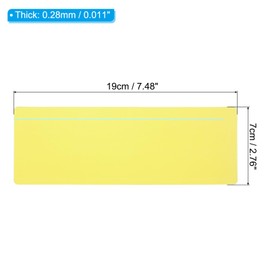 PATIKIL Guided Reading Strips, 10pcs Tracking Highlight Colored Overlay Bookmark Reduce Visual Stress Teaching Supplies with Line for Classroom, Yellow