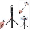K10-S Black Bluetooth Remote Fill Light Tripod Selfie Stick Horizontal