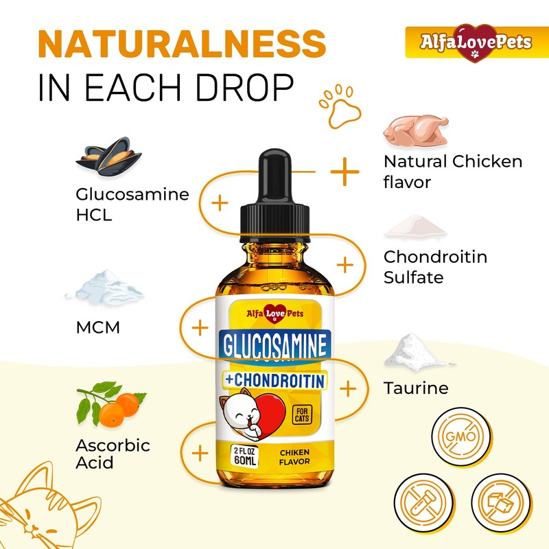 Cat Joint Supplement for All Breeds – Glucosamine for Cats