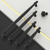 Asidrama 10 Pack 5 Inch(128mm) Matte Black Kitchen Cabinet Handles,