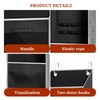 Black Over Door Wrapping Paper Organizer Storage with 3 Removable