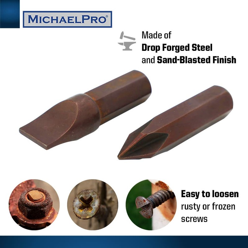 MichaelPro Manual Impact Driver, 6-sided Non-Slip Grip, Heavy Duty (1/2-Inch)