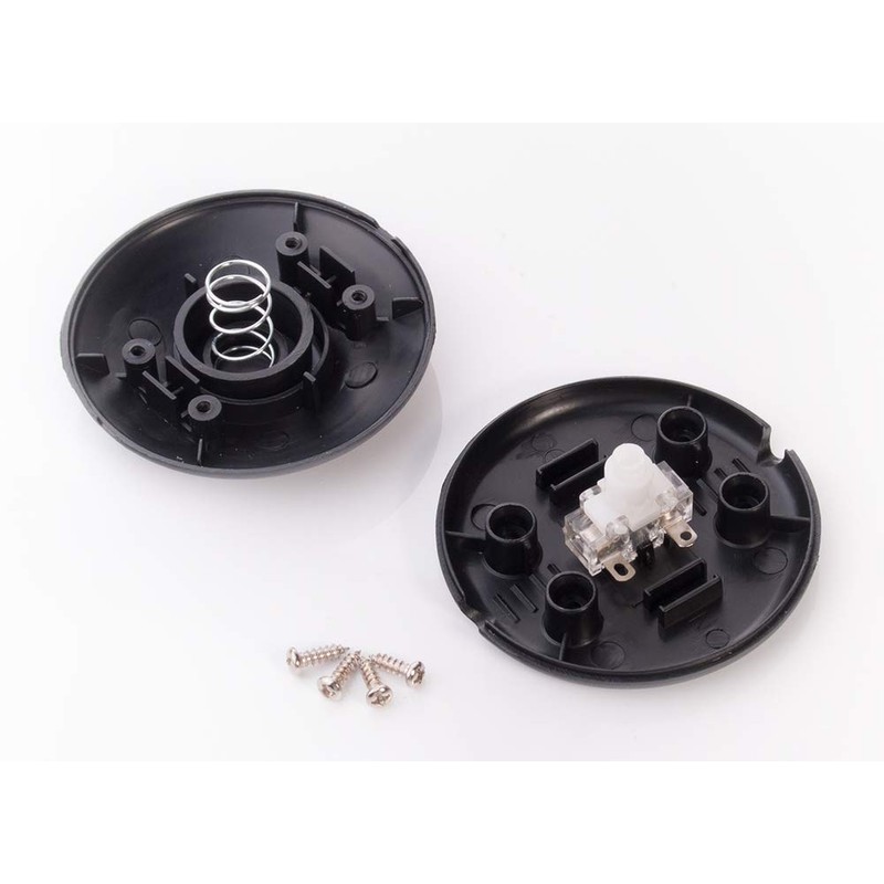 edi-tronic Foot Switch Round Black 2A 250V Floor Lamp Switch