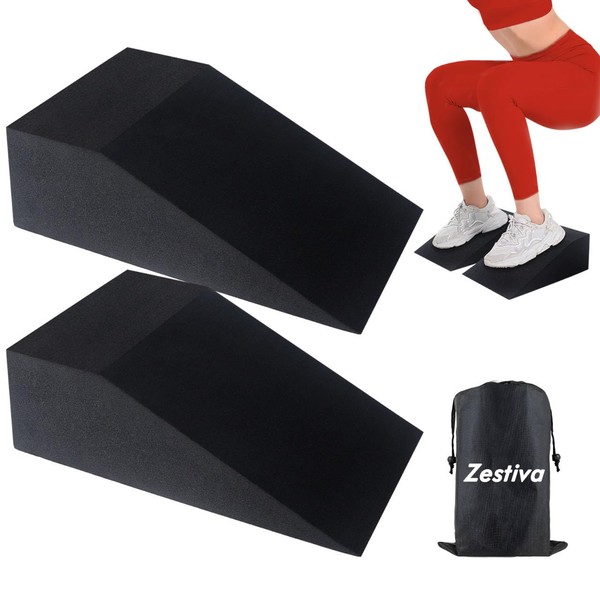 2 Pack Squat Wedge Blocks for Heel Elevated Squat, Weightlifting