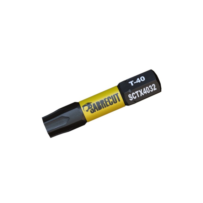 5 x SabreCut SCTX4032_5 32mm T40 TX40 Magnetic Impact Screwdriver