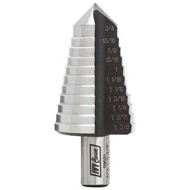 IVY Classic 09021 11-Hole Enlarging Step Drill Bit, 3/4-1-3/8-Inch, 1/16-Inch Increments, 1/Card