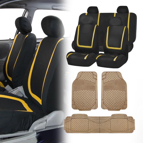 FH Group Universal Fit Cloth Car Seat Covers for SUV