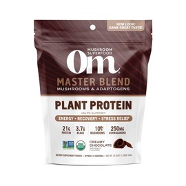 Om Mushroom Superfood Master Blend Plant Protein Creamy Chocolate