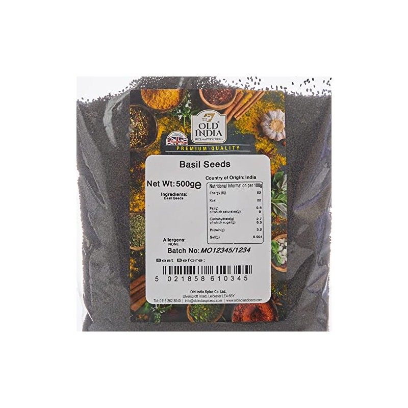 Old India Basil Seeds 500g