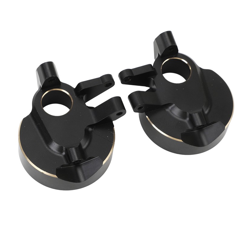 2Pcs RC Steering Knuckles Black Coated Brass Front Steering Knuckles
