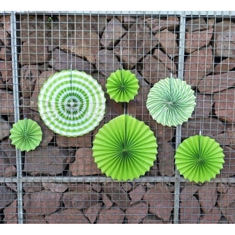 [Zixui] Green Easy to Use Multipurpose Paper Fan for Parties,