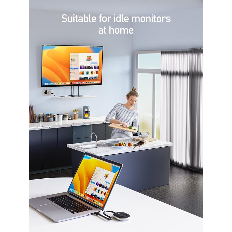 Lemorele Wireless HDMI Transmitter and Receiver, Wireless Video Transmitter, Wireless