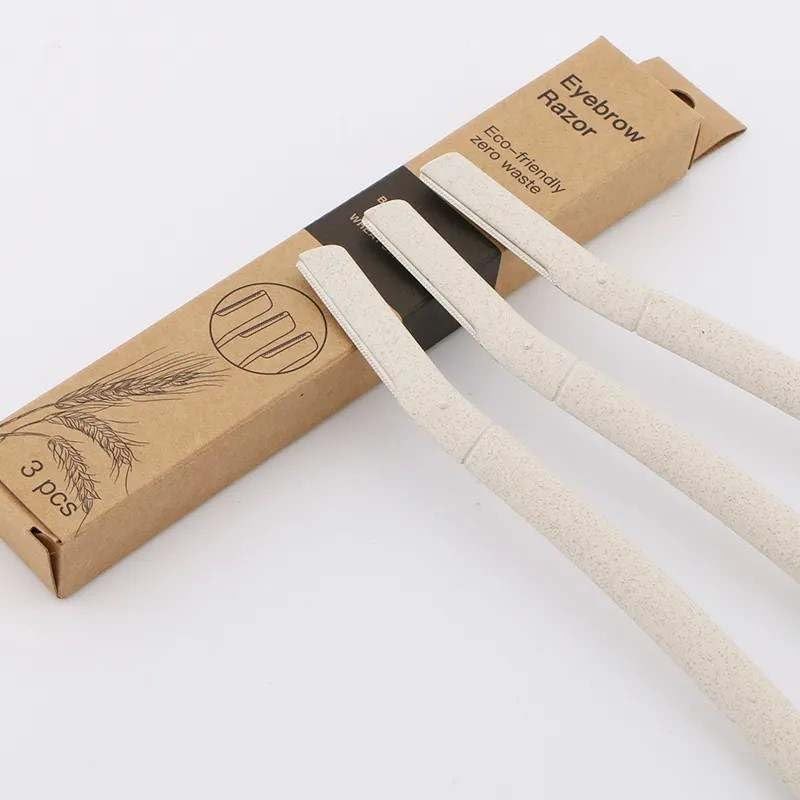 Eco-friendly Biodegradable Wheat Straw Facial Hair Remover Tool Derma Razor
