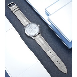 BINLUN Leather Watch Strap Crocodile Pattern Quick Release Replacement Calf Leather Watch Straps Smartwatch 10 Colours 13 Sizes with Silver/Gold/Rose Gold Buckle for Men & Women (10 mm-24 mm),