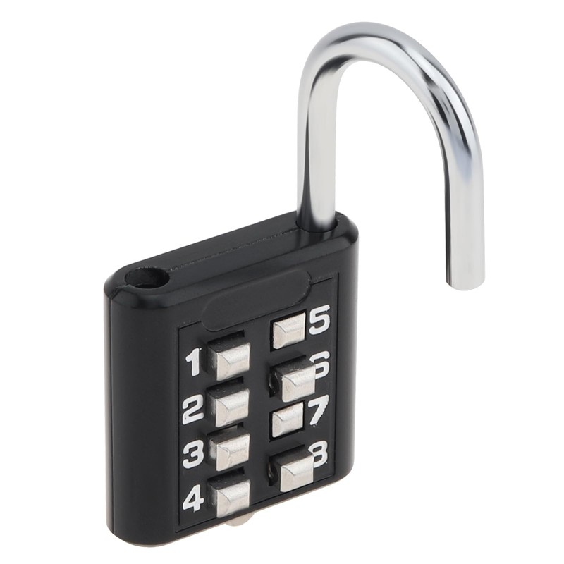 HOJLKLD Door Knob Lockout Device with Code Padlock,304 Stainless Steel
