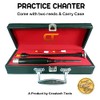 Scottish Highland BagPipe Practice Chanter, Carrying Case & Reeds by