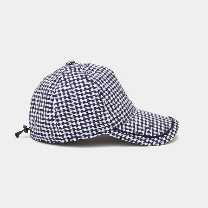 Callaway Women's Classic Rain Cap Rain Cap Gingham Golf, 23SS_1120_Navy