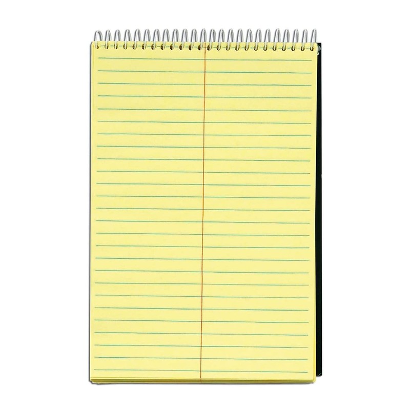 TOPS Docket Steno Book, 6-inch x 9-inch, Gregg Ruled, Canary,