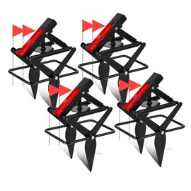 Garsum Mole Traps That Kill, EasySet Eliminator Black Scissor Traps, Vole Trap for Lawns, Reusable Quick & Clean Kill, 4 Sets