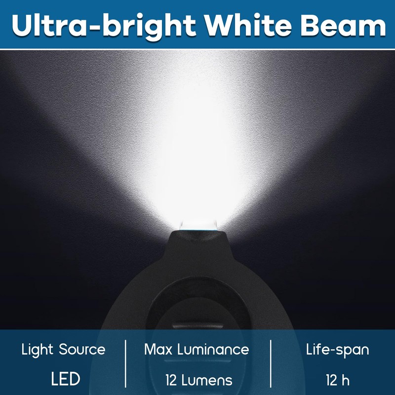 Uaimvie 6 PCS LED Keychain Flashlight Mini Keychain Light Ultra