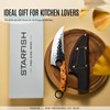 STARFISH 6 Inch Full Tang Forged Viking Chef Knife, 440A