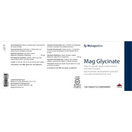 Metagenics Magnesium Glycinate - Highly Absorbable Magnesium Supplement for Muscle Function Maintenance* - Non-GMO, Gluten-Free - 120 Tablets