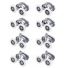 uxcell 8 Pcs Shower Door Rollers, 25mm Dia ABS Bathroom