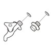 SANEI R71-20 Faucet Plug Nominal 20 Spanner Opposite Side 0.7