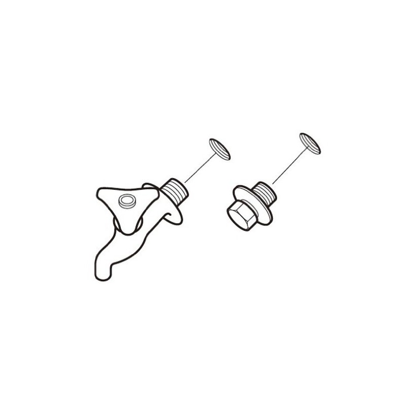 SANEI R71-20 Faucet Plug Nominal 20 Spanner Opposite Side 0.7