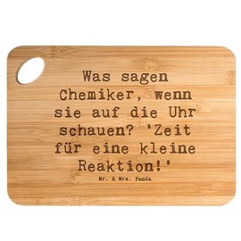 Mr. & Mrs. Panda Bamboo Chopping Board Saying Chemist Reaction Gift Scientific Word Games Wooden Board Professional Passion