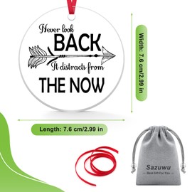 Movie Lover Gift Acrylic Circle Tag Movie Quotes Gifts Movie Inspired Gifts Clear Acrylic Christmas Tree Ornaments Inspirational Gifts for Coworkers Positive Inspirational Quotes