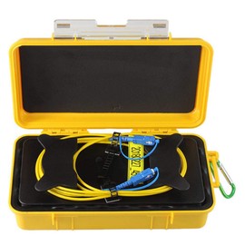Etayson Fiber Optic OTDR Launch Cable Box G652D Single Mode 9/125 with Low Loss SC/UPC-SC/UPC Connectors Dead Zone Eliminator Fiber Box (500M)