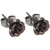 Rose Rose Earrings, 8 Colors, Binaural (2 Pieces) Studs for
