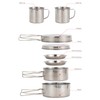 LHYSMYX Outdoor Stainless Steel Camping Cookware Set Portable Bowl Barbecue