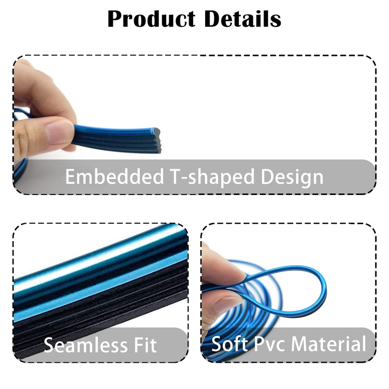 Car Interior Trim Strips,Universal 9.8 ft Car Electroplating Decoration Styling
