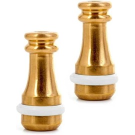 2x Solid Brass Cord Pull Weights Roman Blind with Rubber Ring Blind Cord Pull for Light Switch Curtains Roman Blind Ends Light Switch and Ceiling Fans Rounded at Bottom.