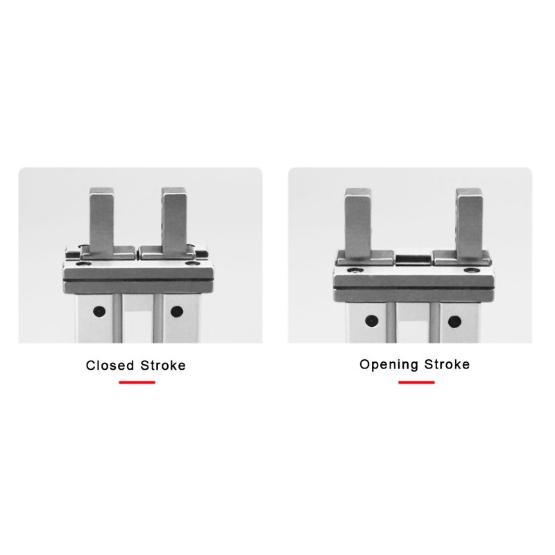 MHZ2-10D Parallel Air Gripper Pneumatic Finger Cylinder 10mm Bore Double/Single