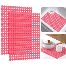 Bligli 2-Pack Kitchen Sink Mat: PVC Eco-Friendly Adjustable Sink Protector | ...