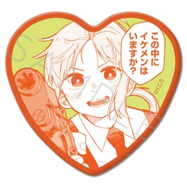 Kindergarten Wars Rita Heart Shaped Can Badge A
