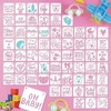 64-Piece Baby Stencil Set, Cute Reusable Stencils for Baby Shower