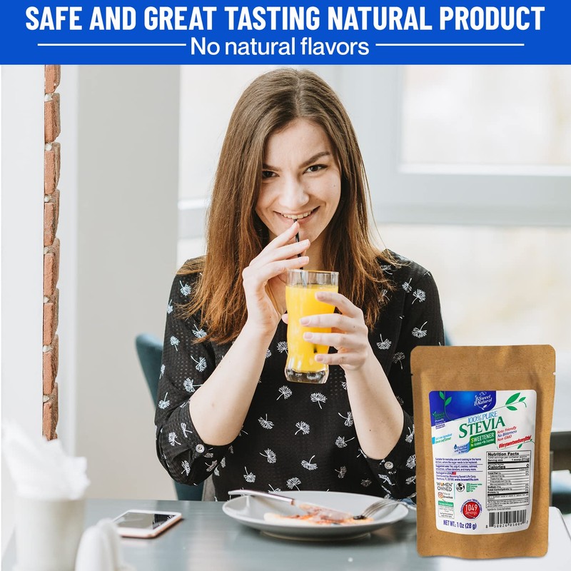 100% Pure Stevia Powder Extract Leaf 1 Oz, No Artificial