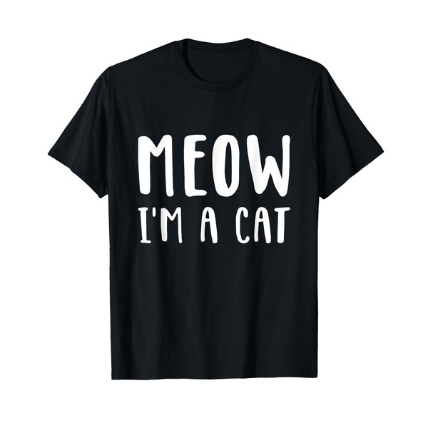Meow I'm a cat funny lazy animal halloween costume T-Shirt