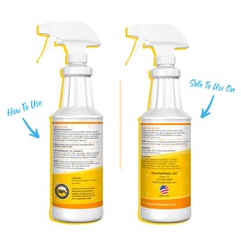 FurryFreshness Extra Strength Cat or Dog Pee Stain & Permanent Odor Remover + Smell Eliminator -Removes Stains from Pets & Kids Including Urine or Blood- Lifts Old Carpet Stains- (2 Pack)